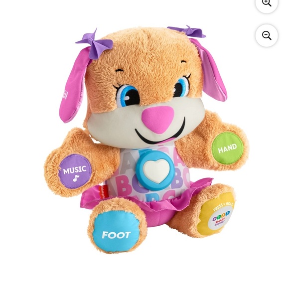 Fisher-Price Other - Fisher-Price Plush Learning Toy with Pink and Purple Accents